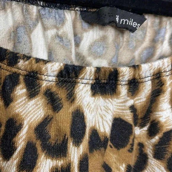 Ali Miles Women's Animal Print Lace Hem 3/4
Sleeve Round Neck Blouse Sz 2X - Picture 7 of 11